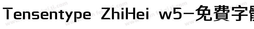 Tensentype ZhiHei w5字体转换